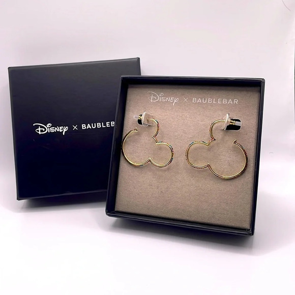 Disney BAUBLEBAR MICKEY MOUSE pierced MULTI COLOR EARRINGS BRAND NEW - Picture 3 of 6